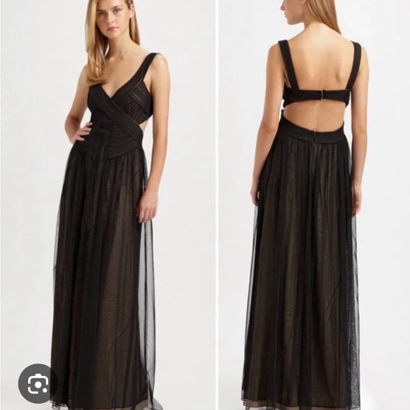 BCBGMaxAzria Dresses & Skirts - BCBGMAXAZRIA Black Evening Gown